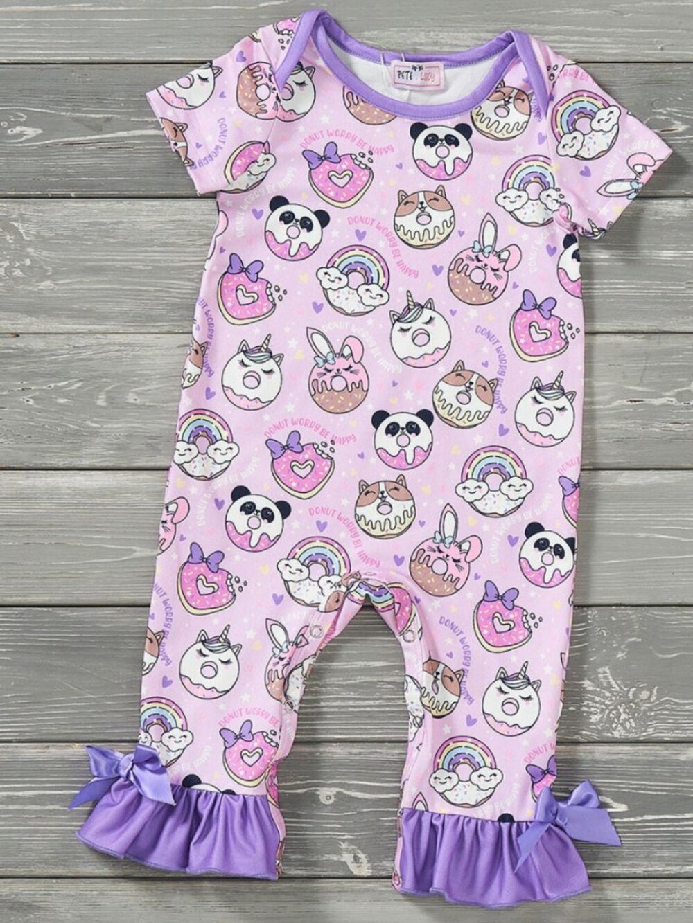 Donut Worry Girls Romper